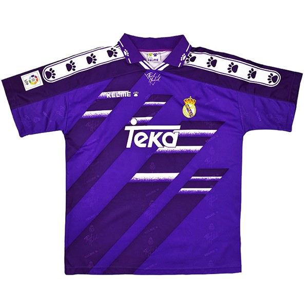 Tailandia Camiseta Real Madrid Segunda Equipación Retro 1994 1996 Purpura